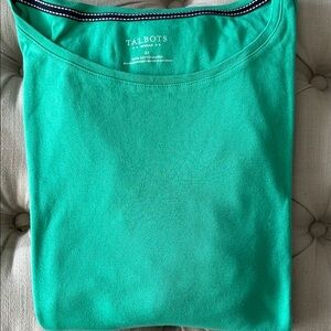 Talbots plus size women’s cotton 3/4 sleeve tshirt